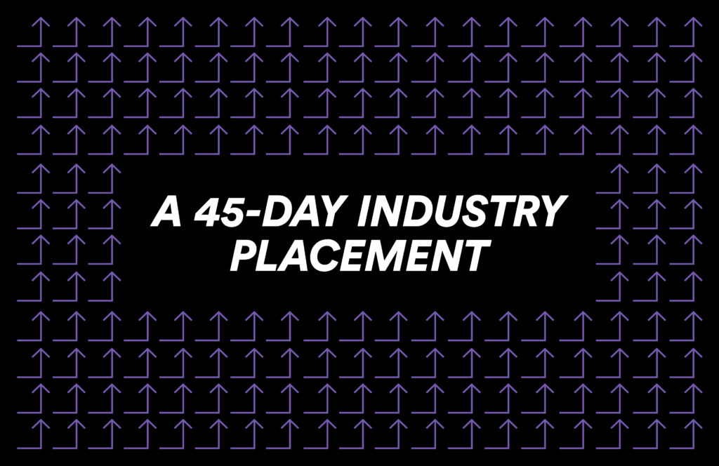 T Level Info graphic stating 'a 45-day industry placement'